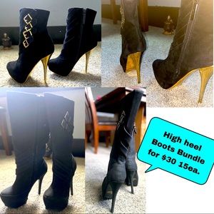 2 High heel boots